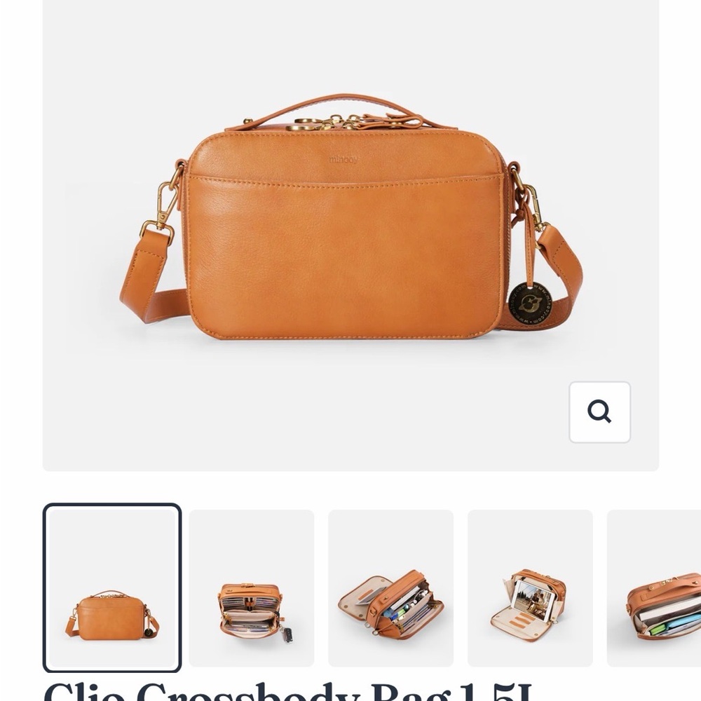 Minooy Clio Tan Crossbody Bag